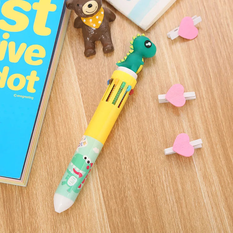 Color Kawaii Animal Cartoon Ballpoint Pen Cute School