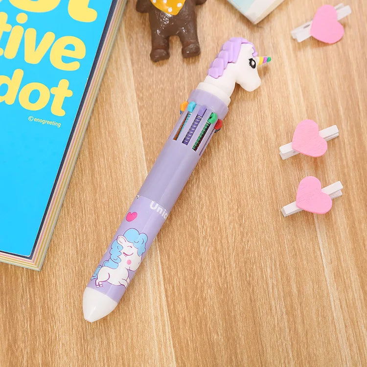 Color Kawaii Animal Cartoon Ballpoint Pen Cute School