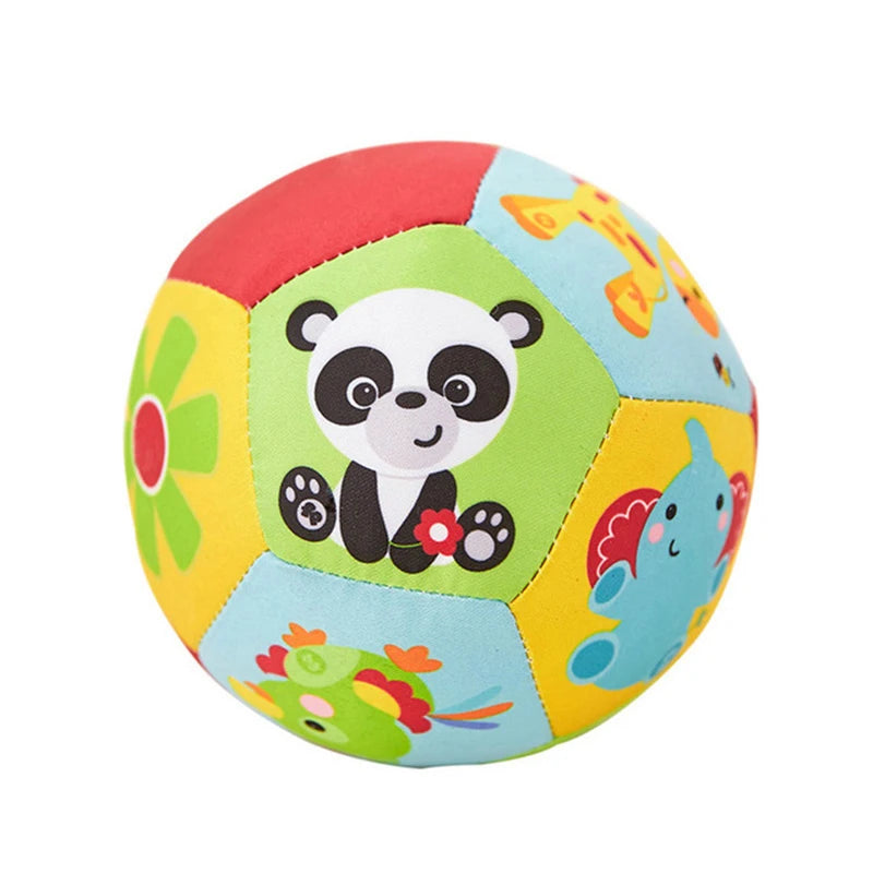 Soft Cloth Rattle Ball Stuffed Baby Play Ball