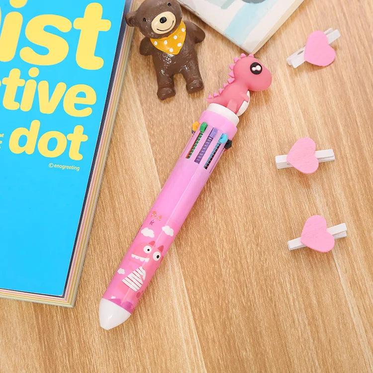 Color Kawaii Animal Cartoon Ballpoint Pen Cute School