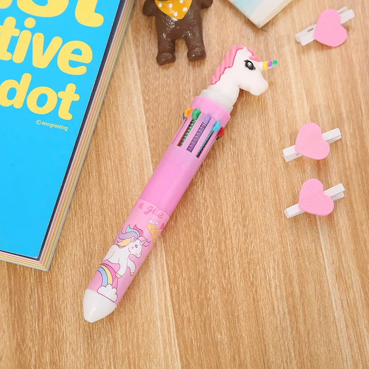 Color Kawaii Animal Cartoon Ballpoint Pen Cute School