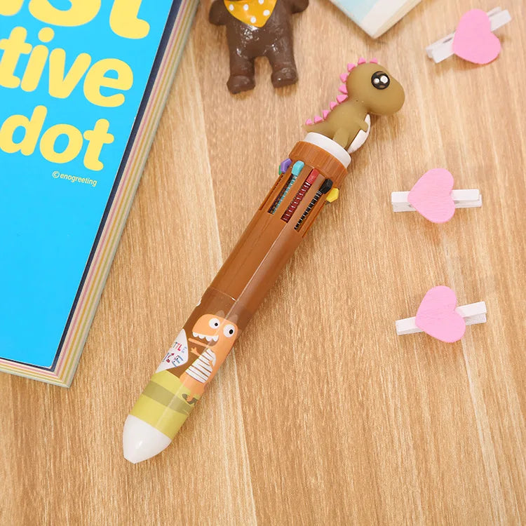 Color Kawaii Animal Cartoon Ballpoint Pen Cute School