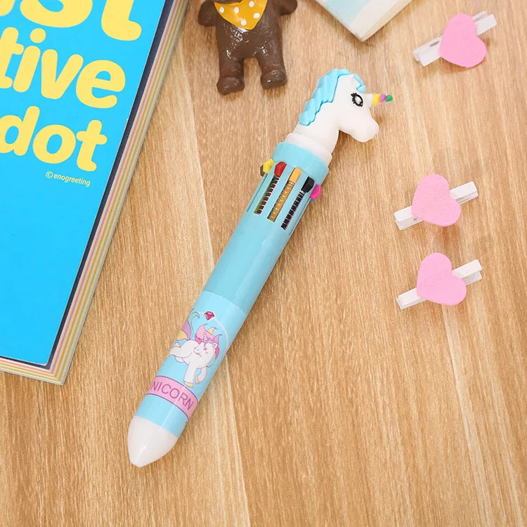 Color Kawaii Animal Cartoon Ballpoint Pen Cute School