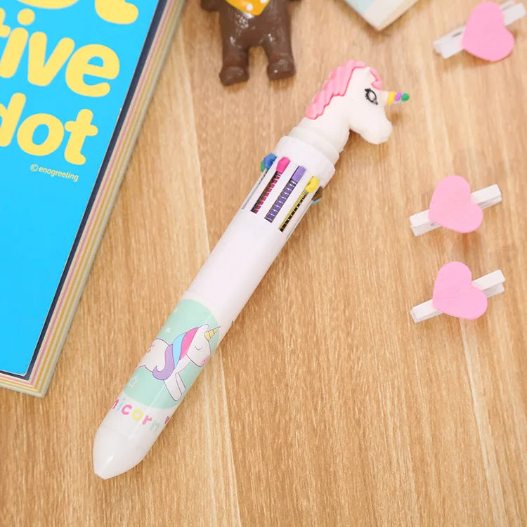 Color Kawaii Animal Cartoon Ballpoint Pen Cute School