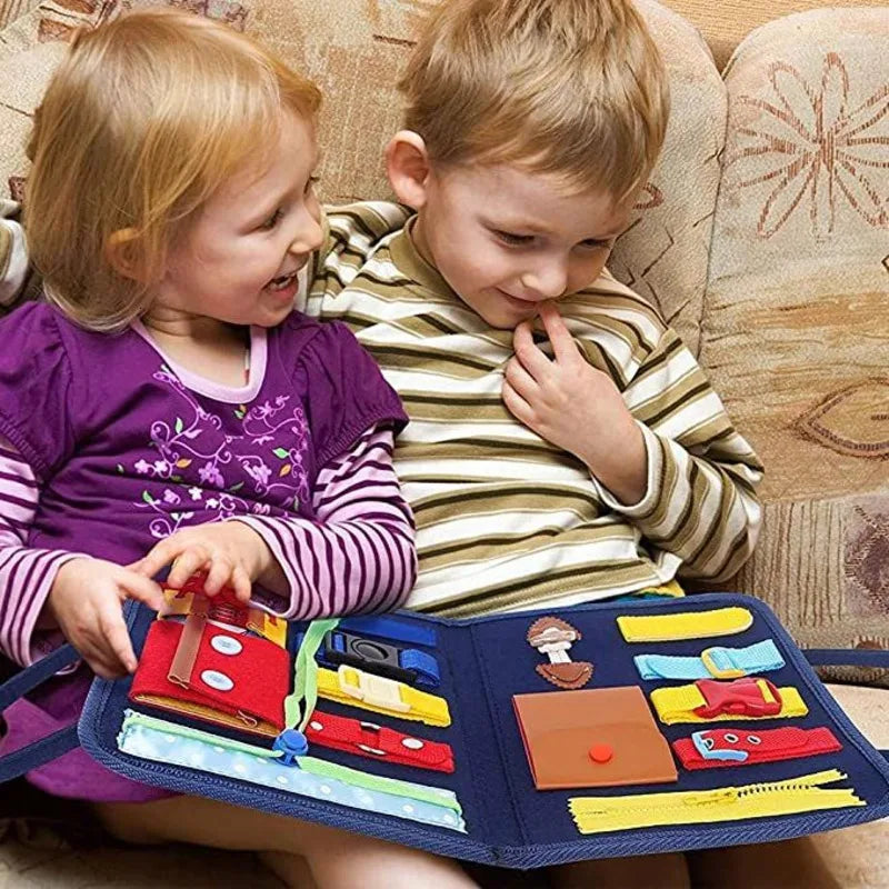 Montessori Toys Busy Board Buckle Training Essential Skills