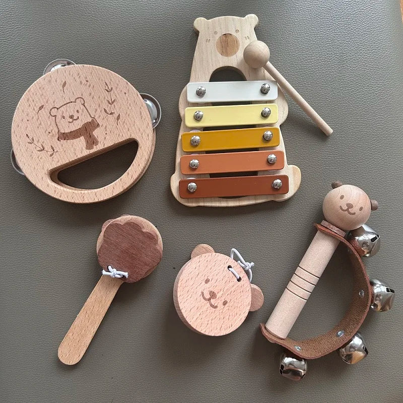 Wooden Musical Instruments Toys For Preschool Kids