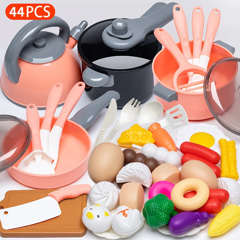 Cooking Toys Pink Kitchen Toy Set Girl Boy