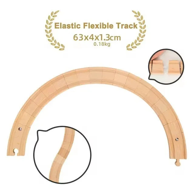 New Wooden Track Accessories Beech Wood Railway Train