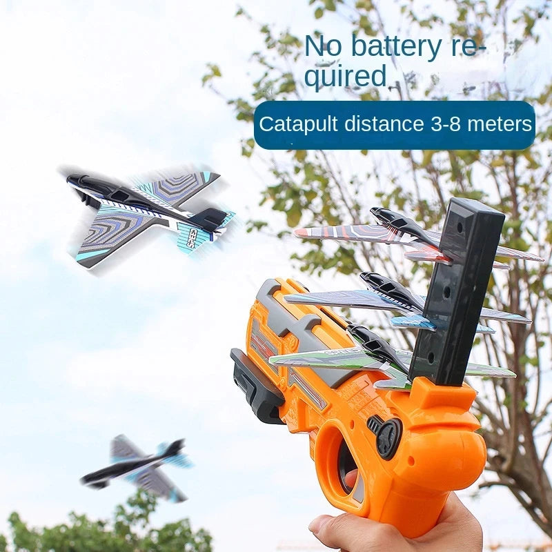 Children's Toy for Boys Ejection Aircraft Shooting Game Outdoor