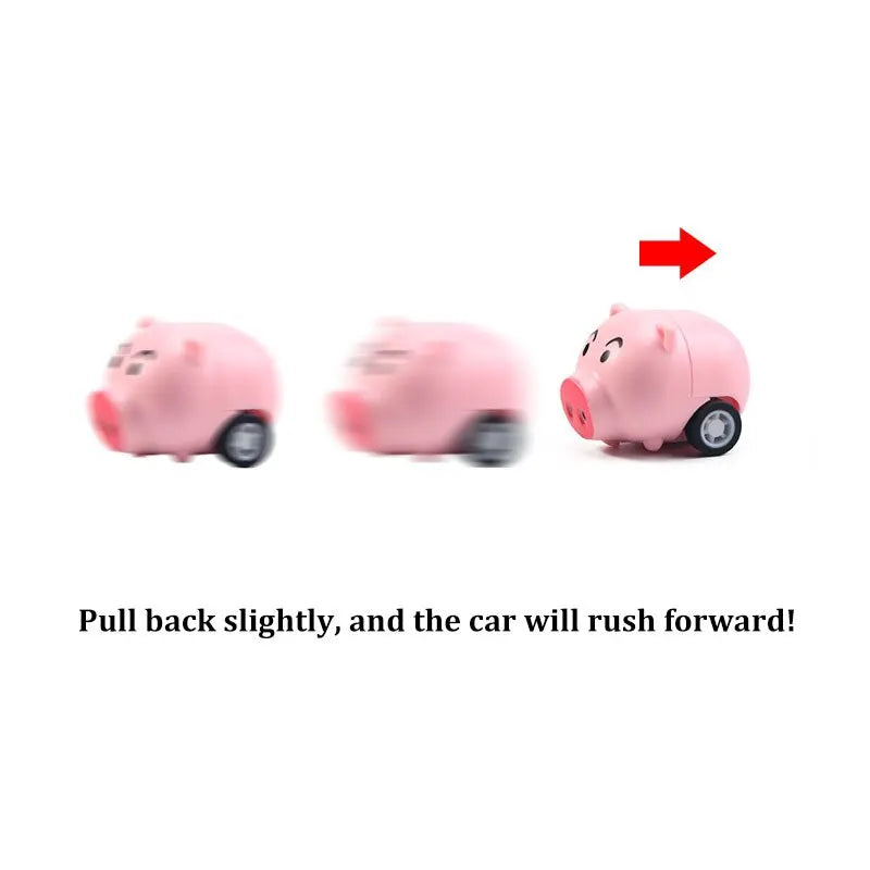 Cute Cartoon Animal Pull-Back Inertia Car