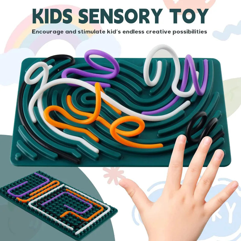 Sensory Activity Board for Kid Busy Board Motor Skills Montessori Toy