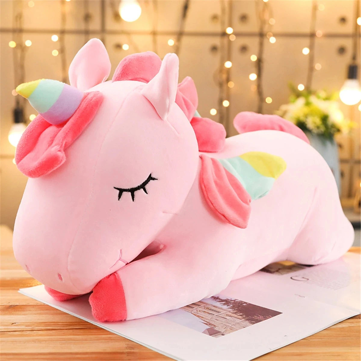 Kawaii Lying Unicorn Plush Toy Stuffed Soft Cute