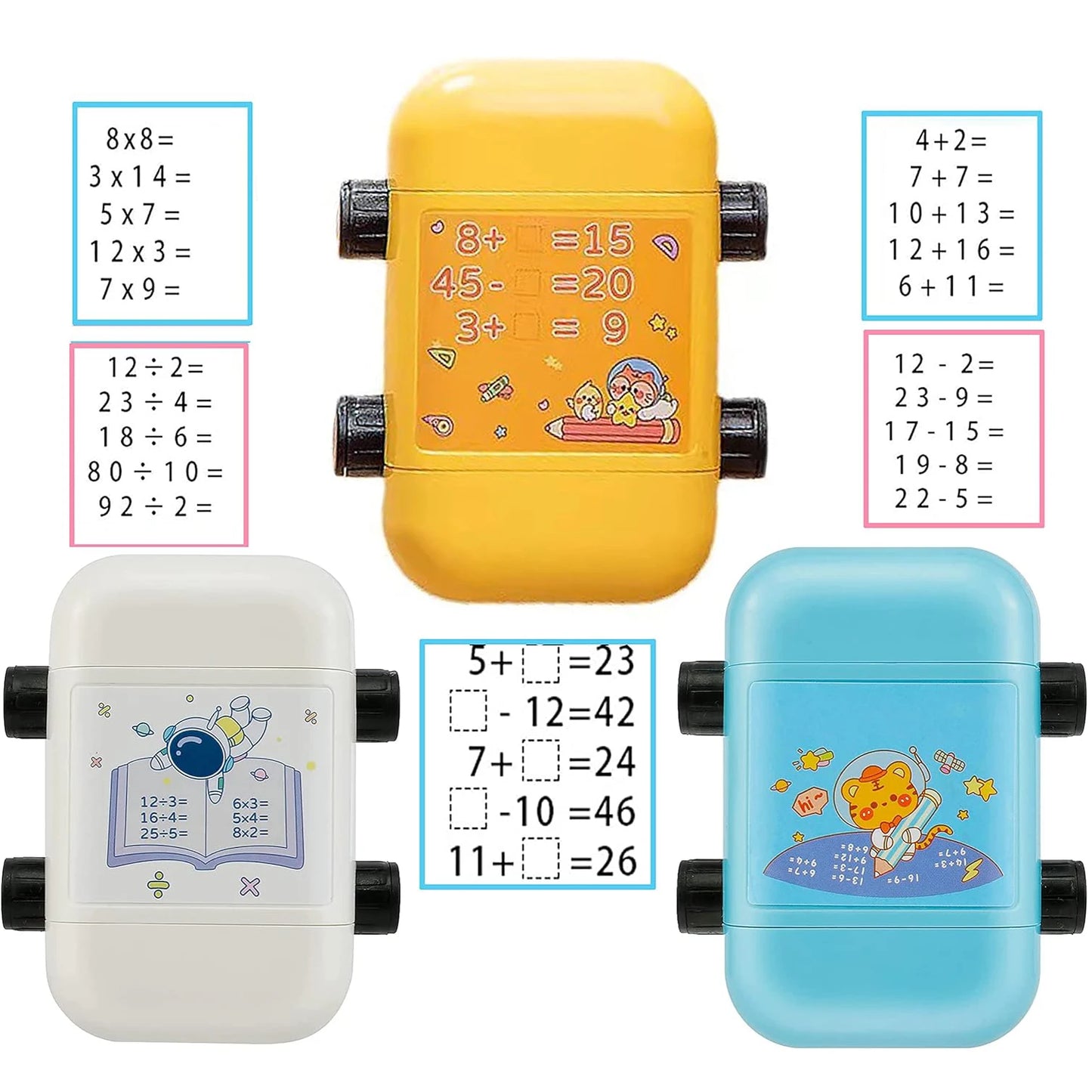 Math Roller Stamp Within 100 Multiplication and Division