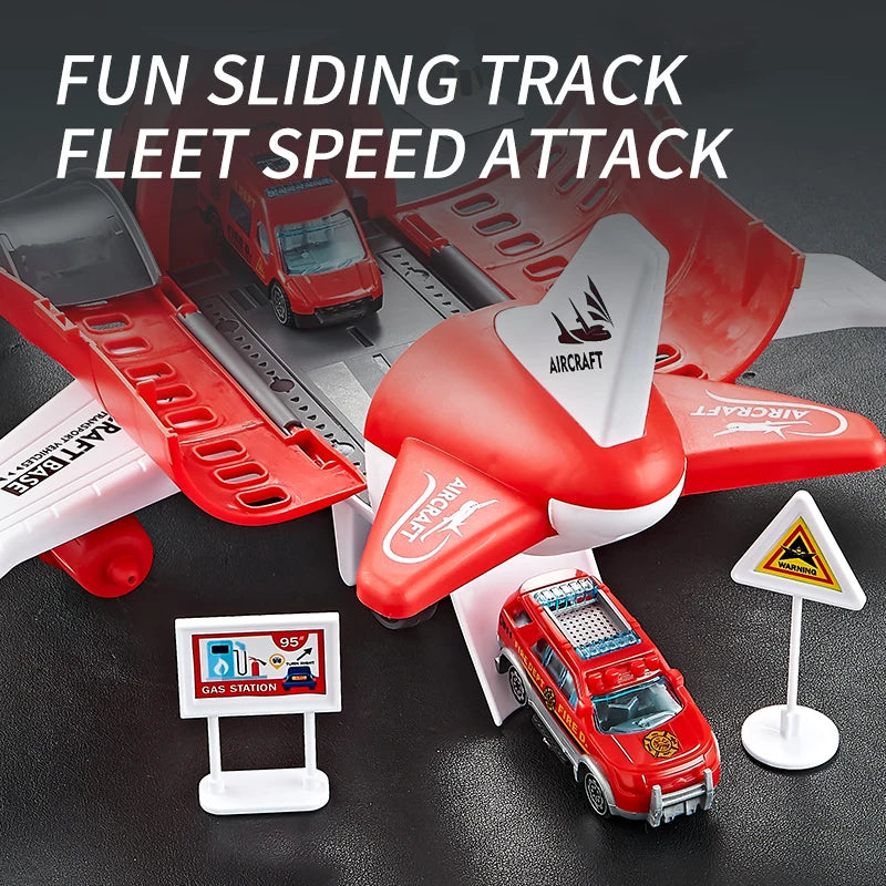 Creative and novel deformation airplane toy combination