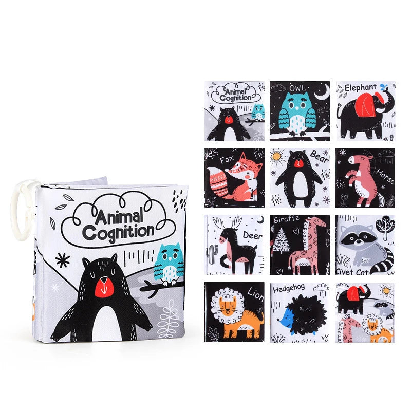 Soft Baby Clothes Book Sensory Toy Black and White