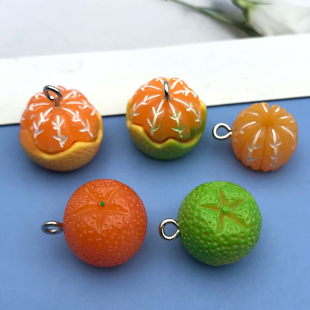 Mix Fruit Animals Flowers Resin Charms