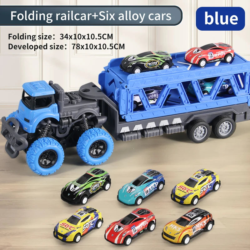 Deformable Rail Car Ejection Folding  Big Truck