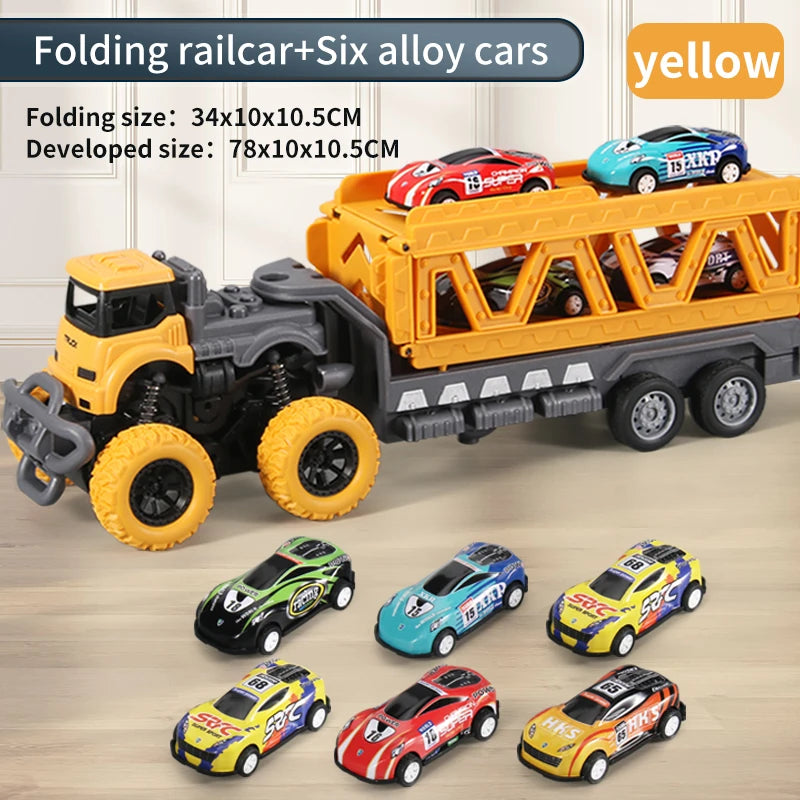 Deformable Rail Car Ejection Folding  Big Truck