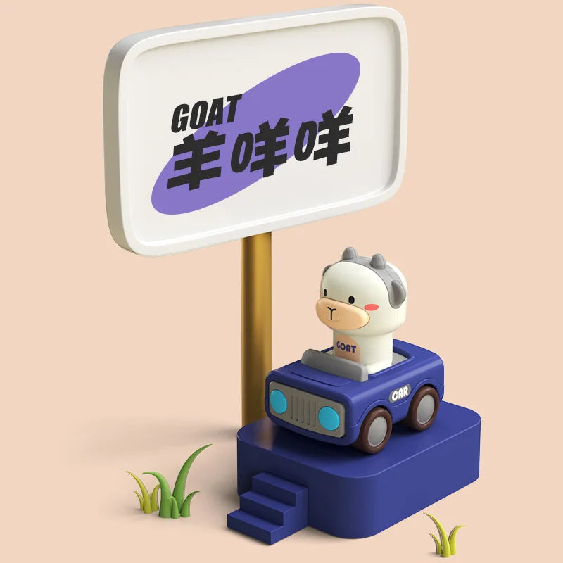 Cute Animal Press and Go Toy Car