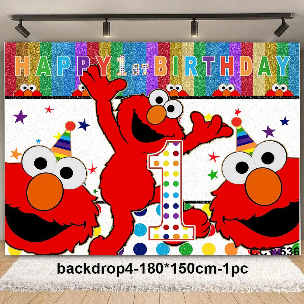 Cartoon Sesames Street Children's Birthday Party Decoration