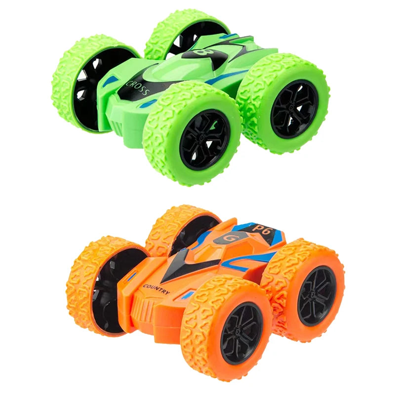 Double-sided inertia stunt rolling toy car