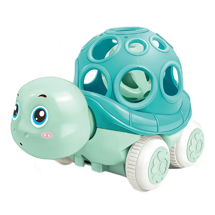 Baby Car Toys for 1 Year Old Girl Boy Pink Rattle Push Cars