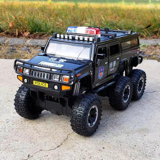 Hummer Police Cars Toy Model 7 Doors Opened