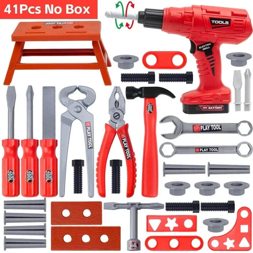 Pretend Tools Kit Toys 38/41 PCS Play Repair Tool Set