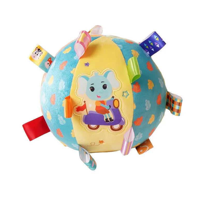 Soft Cloth Rattle Ball Stuffed Baby Play Ball