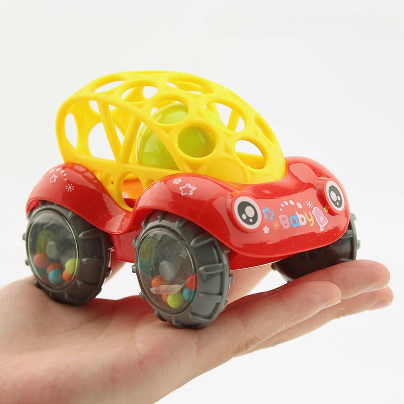 Soft Silicone Children Sensory Toy Cars Rubber Push and Go