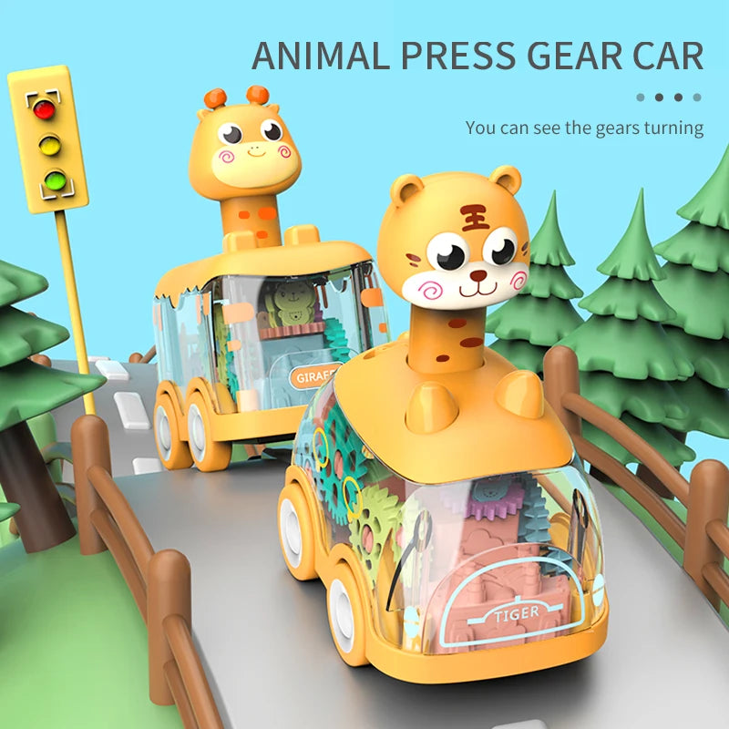 Press Gear Car Children's Toy Car Pull Back Boy Children