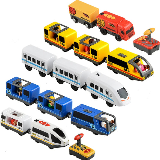 Kids Electric Train Toys Set Train Diecast Slot Toy