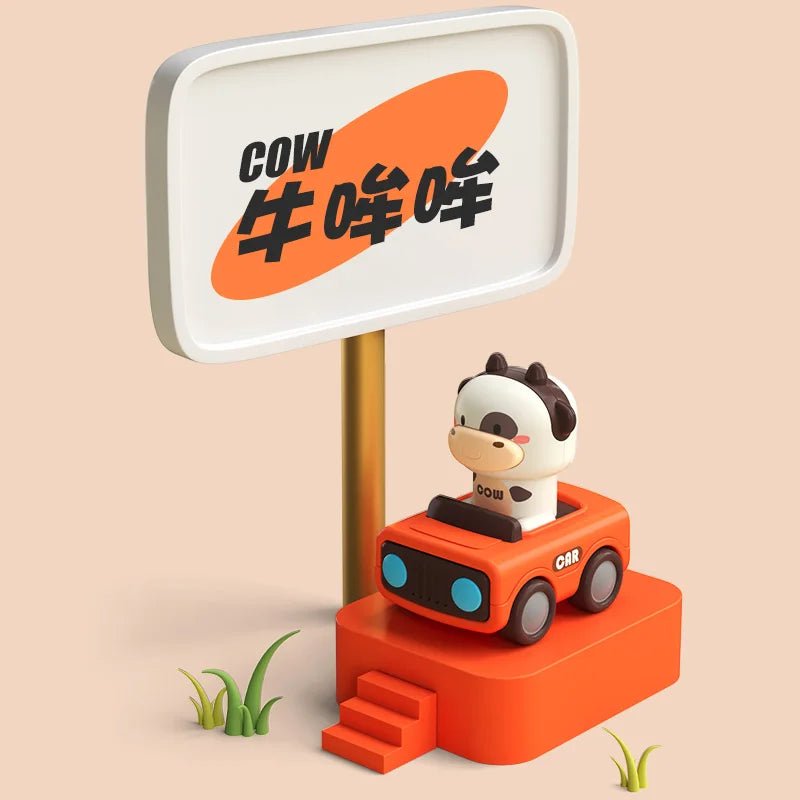 Cute Animal Press and Go Toy Car