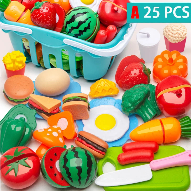 Educational Toy Plastic Kitchen Toy Set Cut