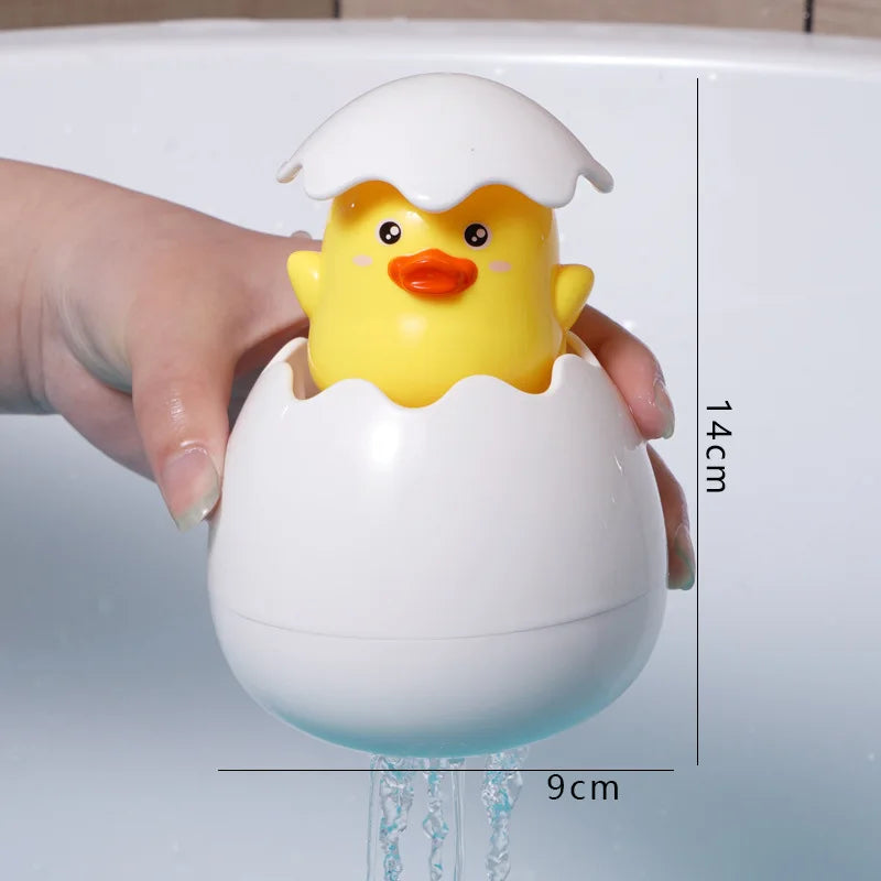 Baby Bathing Toy Kids Cute Duck Penguin Egg Water Spray