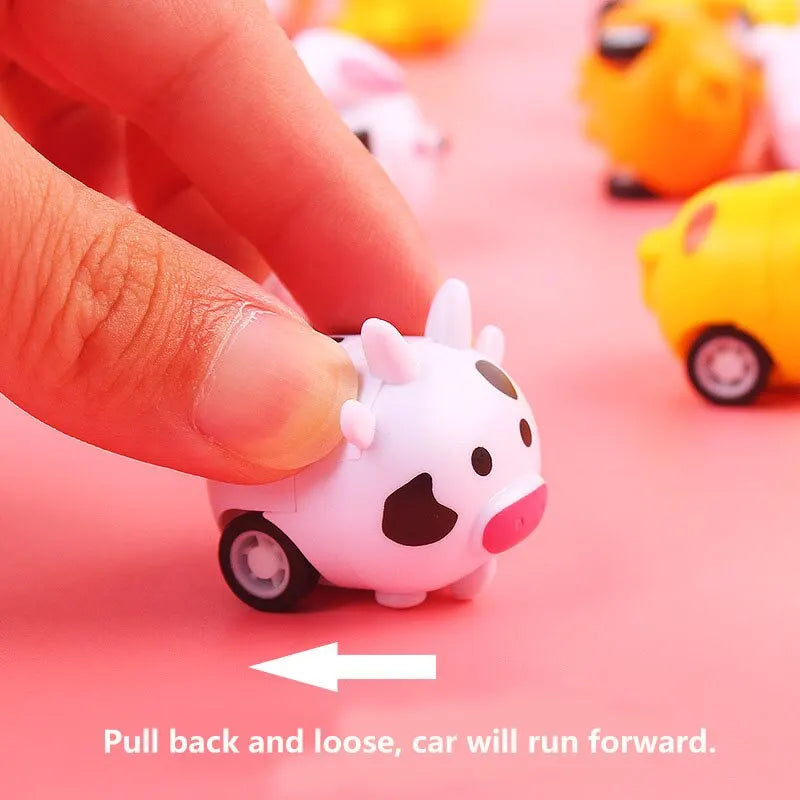 Cute Cartoon Animal Pull-Back Inertia Car