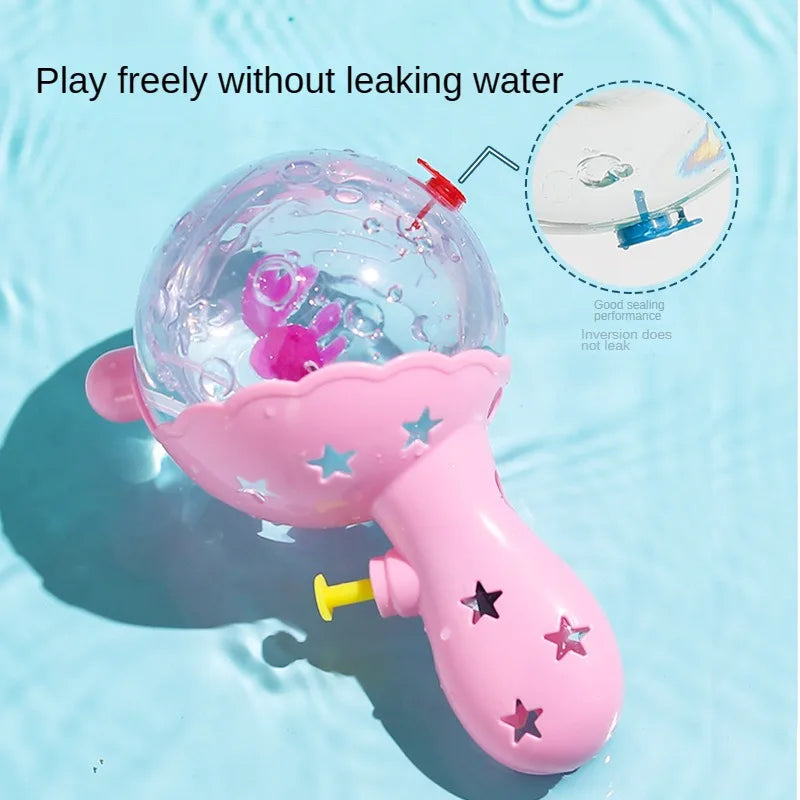 Water Gun Light Spray Machine Bath Splashing Toys