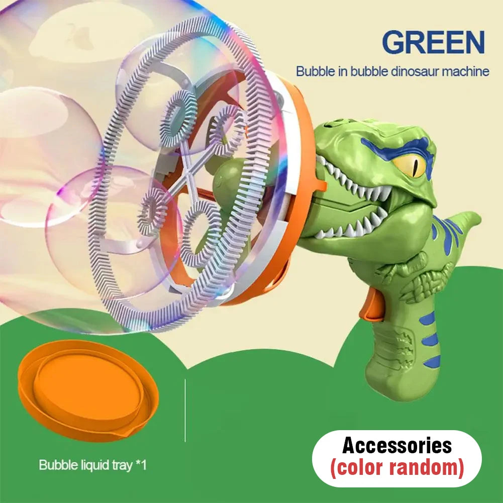 Automatic Dinosaur Bubble Gun Electric