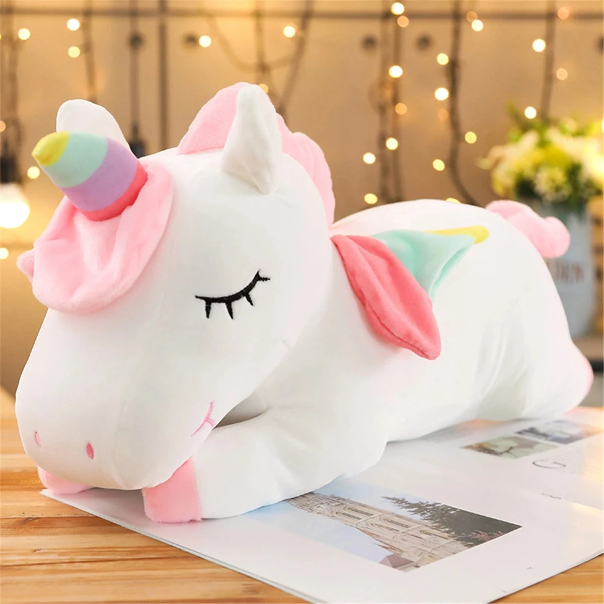 Kawaii Lying Unicorn Plush Toy Stuffed Soft Cute