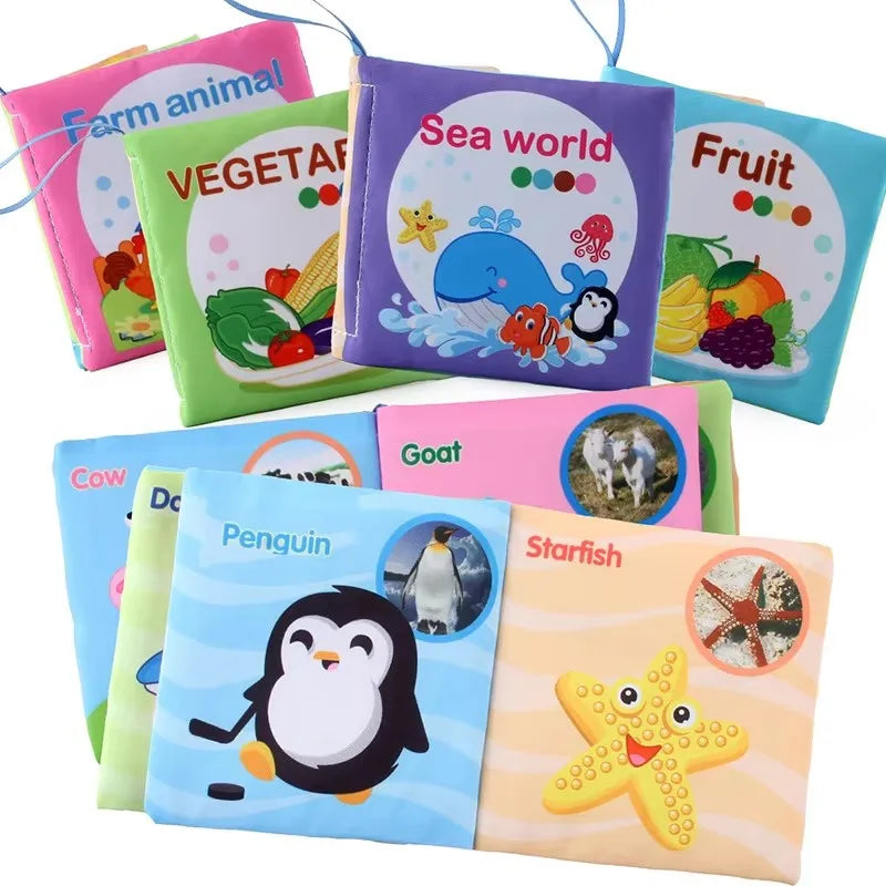 Children Enlightenment Early Educational Toys Kids Cloth Books