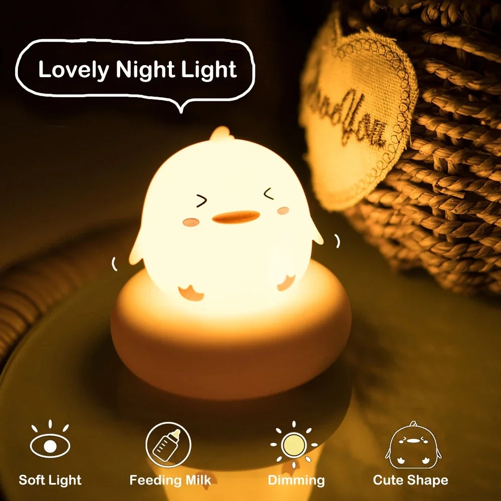 Cute Animal Night Light Novelty 3 Level Dimmable Nursery