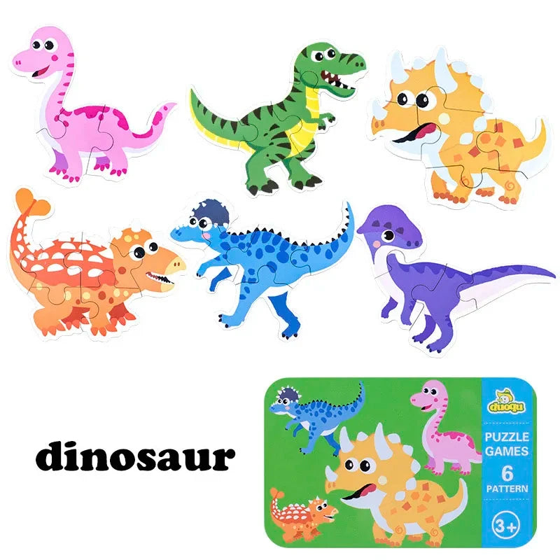 Baby Puzzle Montessori Educational Toys Wood 3D