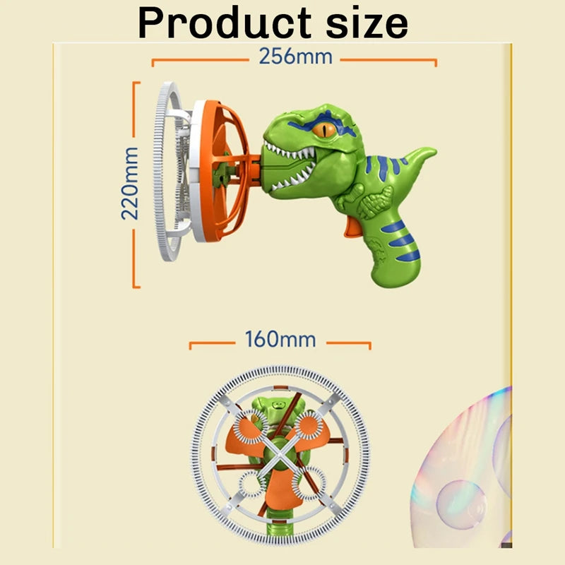 Fan Dinosaur Bubble Machine Bubbles Electric