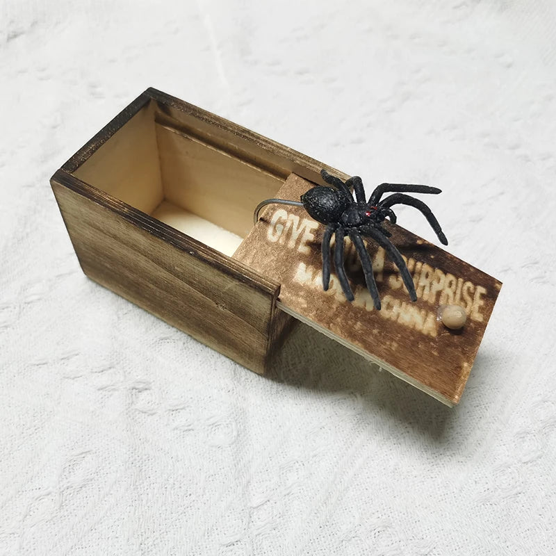 Spider Prank Box Pop Out Rubber Spider Handmade