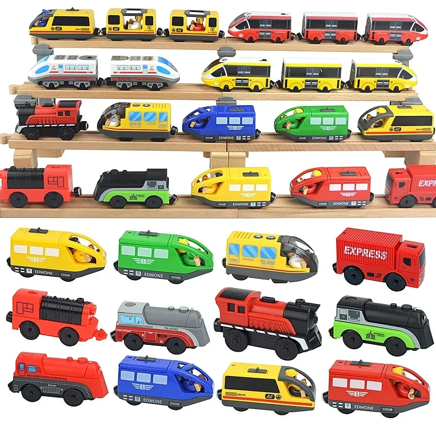 Train Track Wooden Train Toys Magnetic Set