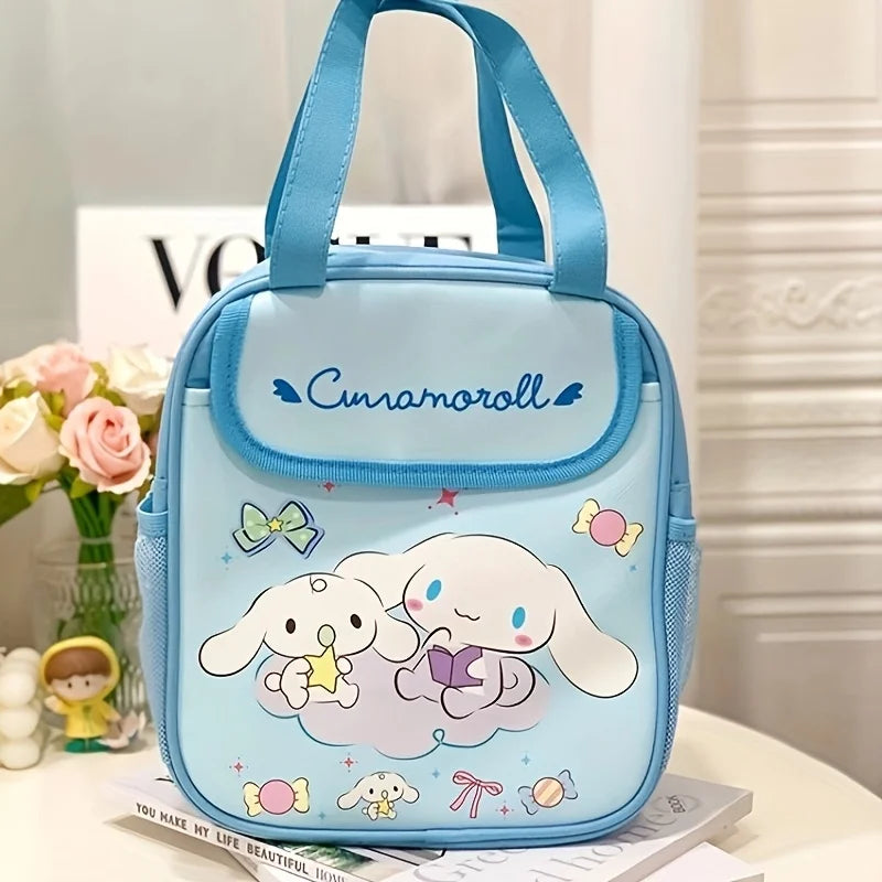 Stitch Sanrio Culomi Insulated Tote Lunch Bag - Reusable, foldable, zip fastening, insulated aluminium film inside canvas bag