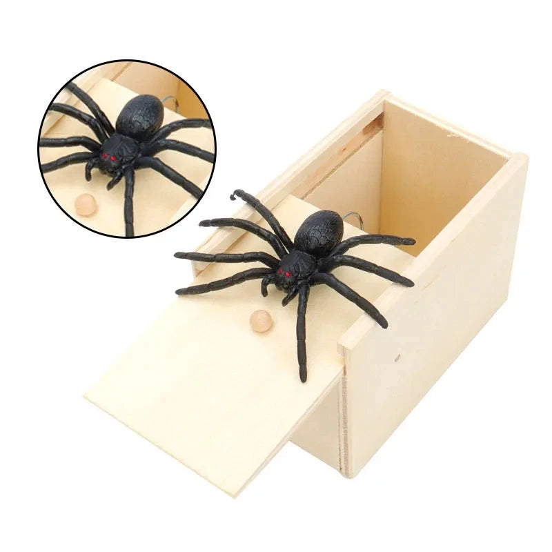 Spider Prank Box Pop Out Rubber Spider Handmade