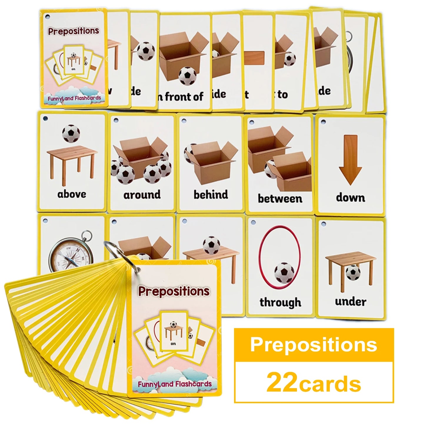 Kids Montessori Baby Learn English Word Card Flashcards Cognitive Educational Toys Picture Memorise Games Gifts for Children