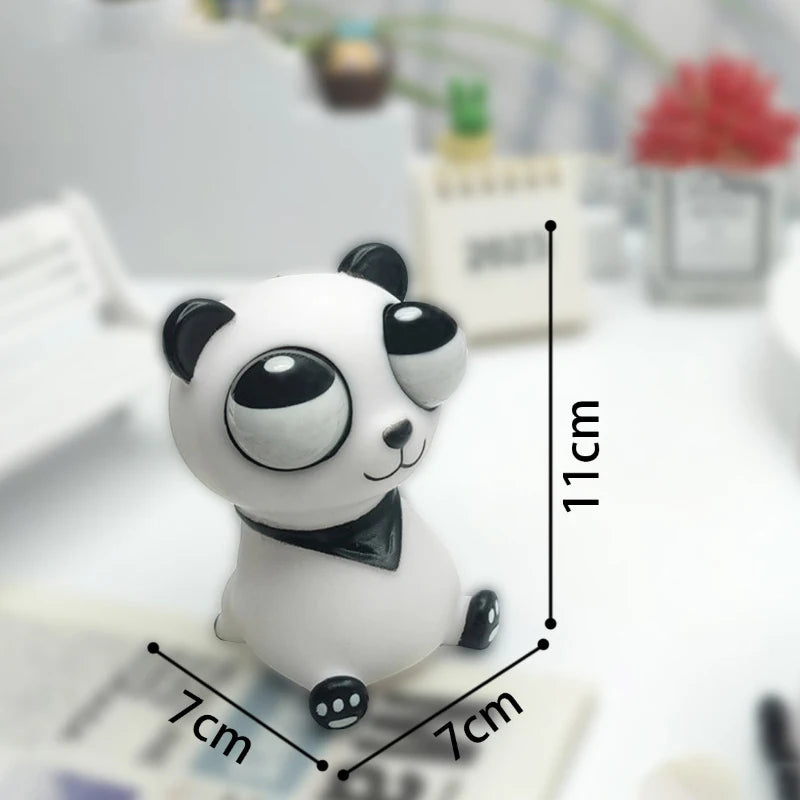 Funny Squeezing Panda Doll Eyeball Bursting