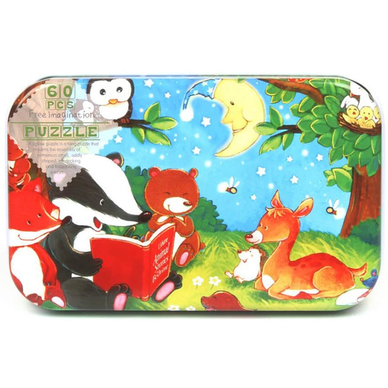 Jigsaw Puzzle Cartoon Animal Vehicle